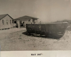 Old fishing or lifeboat